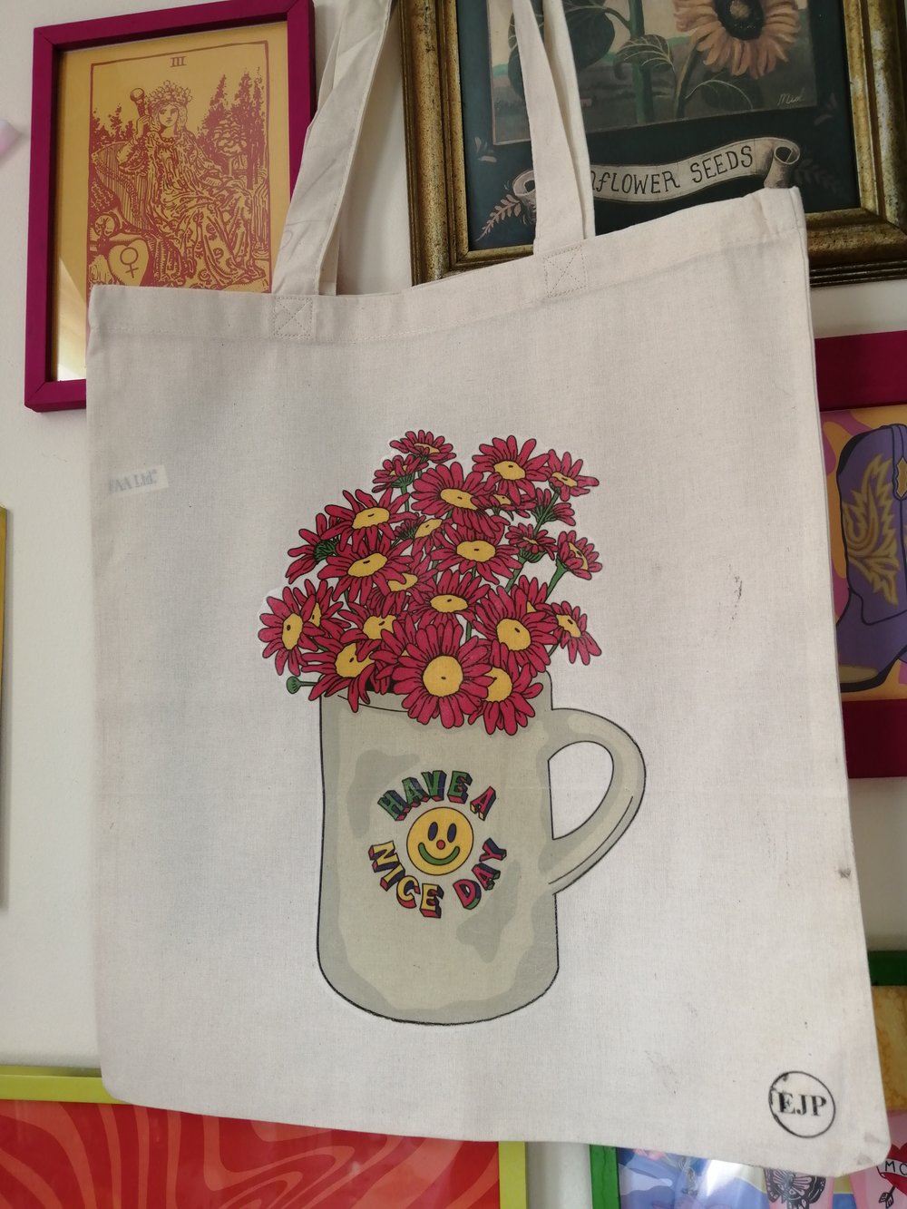 Image of Have a nice day totebag 