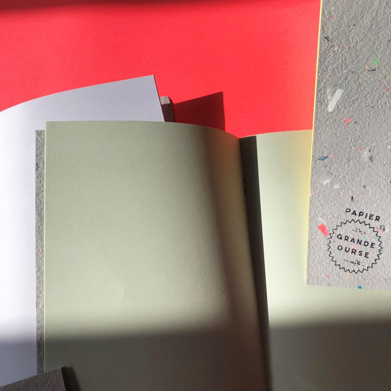 Papier Grande Ourse / Carnet A5 PRM (Papier Recyclé Maison) "VPagesBlanchesOuCouleurs" Image 2