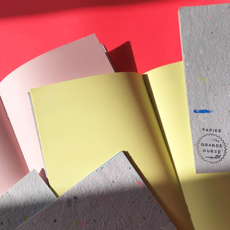 Papier Grande Ourse / Carnet A5 PRM (Papier Recyclé Maison) "VPagesBlanchesOuCouleurs" Image 4