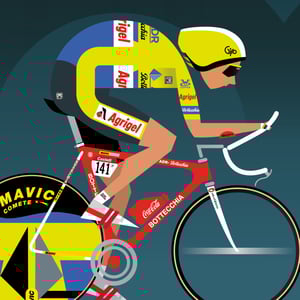 Laurent Fignon and Greg LeMond