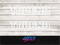 AE86 TRUENO Mud Flap Stickers x2