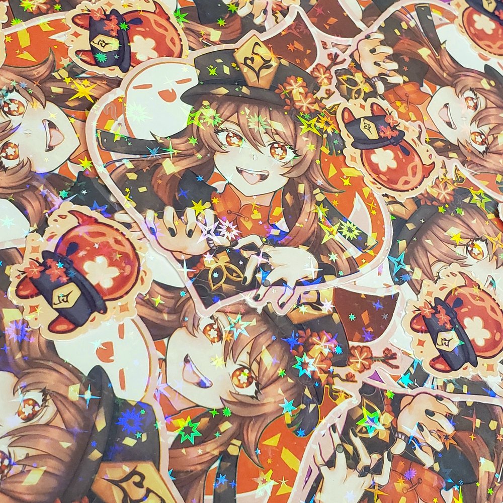 Image of Genshin Impact Holo Stickers: Liyue Characters