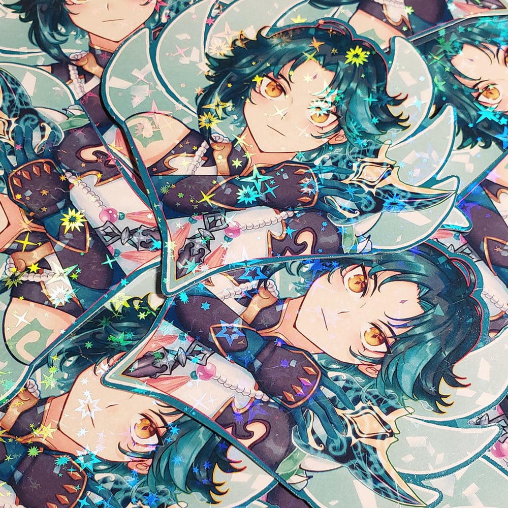 Image of Genshin Impact Holo Stickers: Liyue Characters