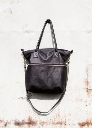 Image of Leather Tote Bag - with shoulder strap - more colours available