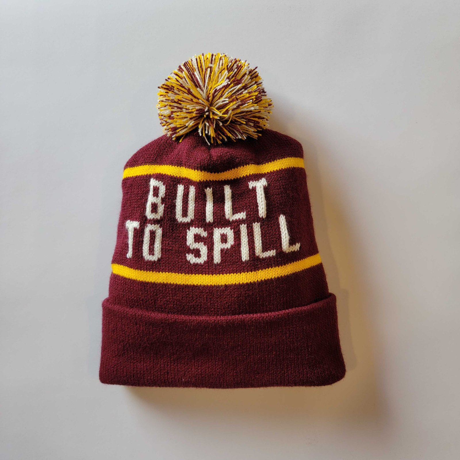 Logo Pom Beanie (Maroon) | Built to Spill