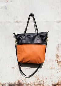 Image 5 of Leather Tote Bag - with shoulder strap - more colours available