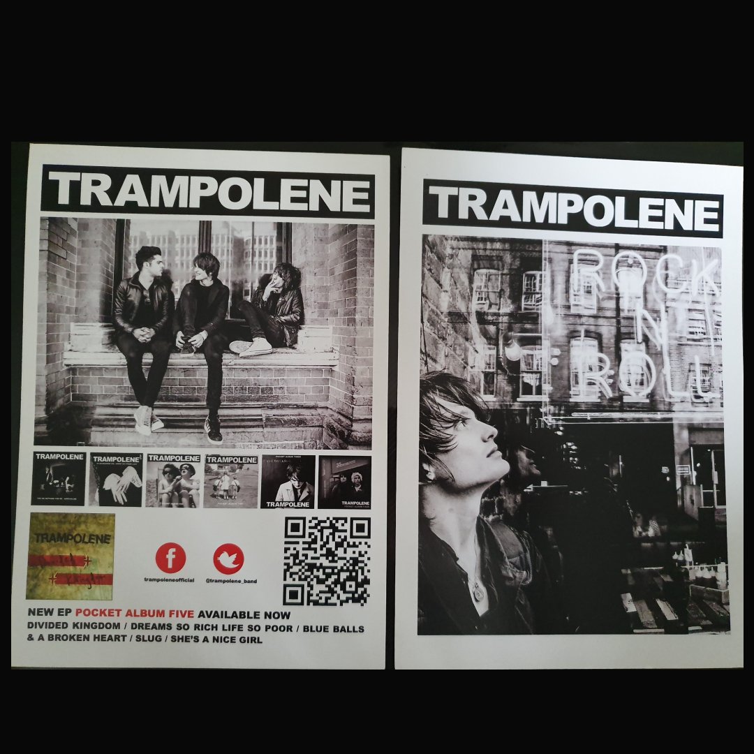 Image of TRAMPOLENE double sided A5 mini poster/flyer from 2016