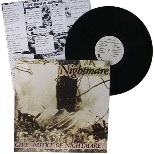 Image of Nightmare - "Give Notice of Nightmare" 12"