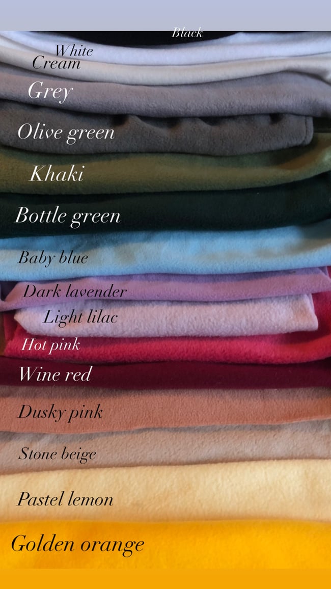 Multiple colours* Fleece Drawstring Crop Tops