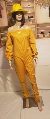 Image 1 of The Golden Girl off the shoulder jumpsuit 