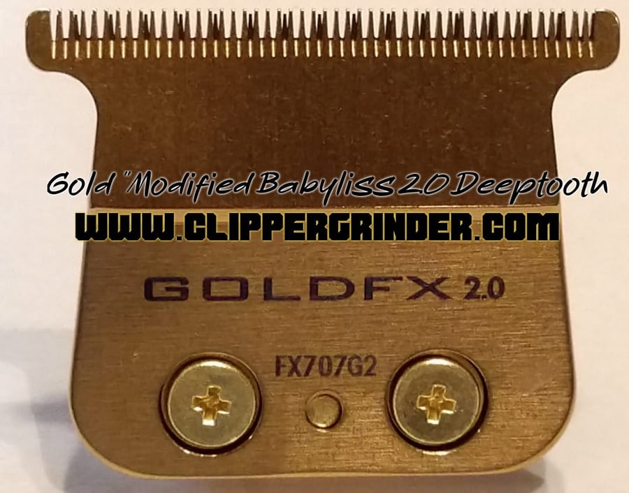 Image of (3 Week Delivery/Expedited) Gold "Modified" Babyliss FX 2.0 Skeleton Trimmer Blade 