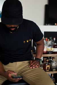 Black Bearded Bourbon Drinker Tee