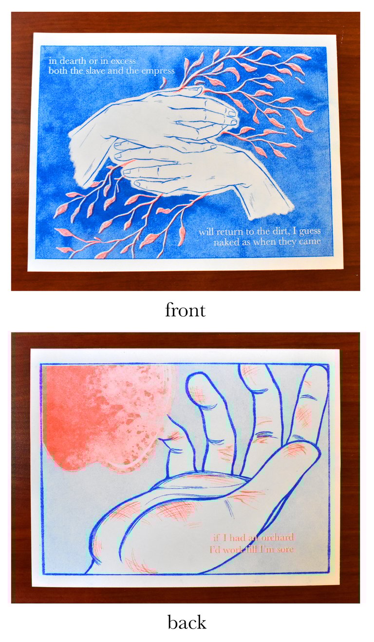 Montezuma / Orchard reversible print