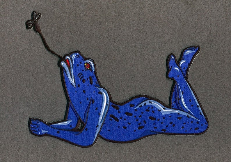 Image of Sexy Frog Iron on Patch