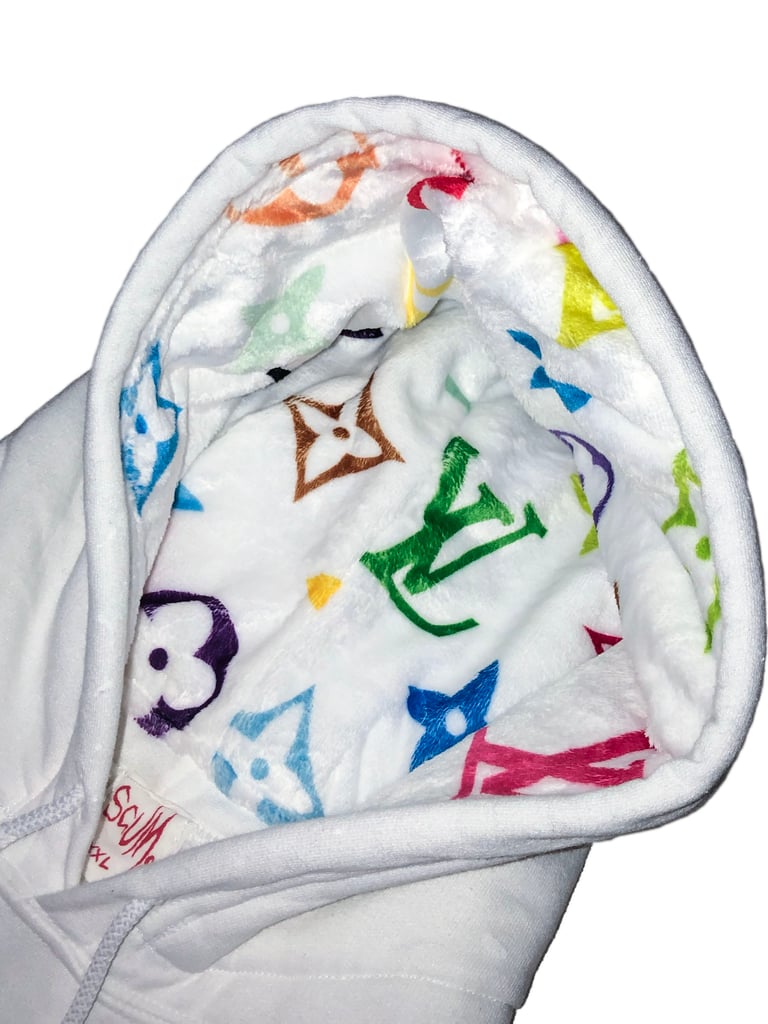 LV faux fur hoodie Image 2