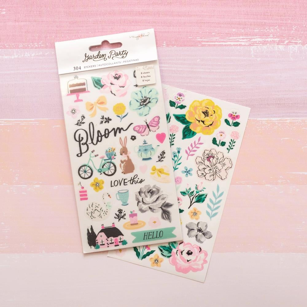 Maggie Holmes Garden Party Thickers Stickers 150/Pkg-Delightful Alphab –  American Crafts