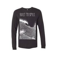 Wave Long Sleeve Shirt (Black) [Unisex]