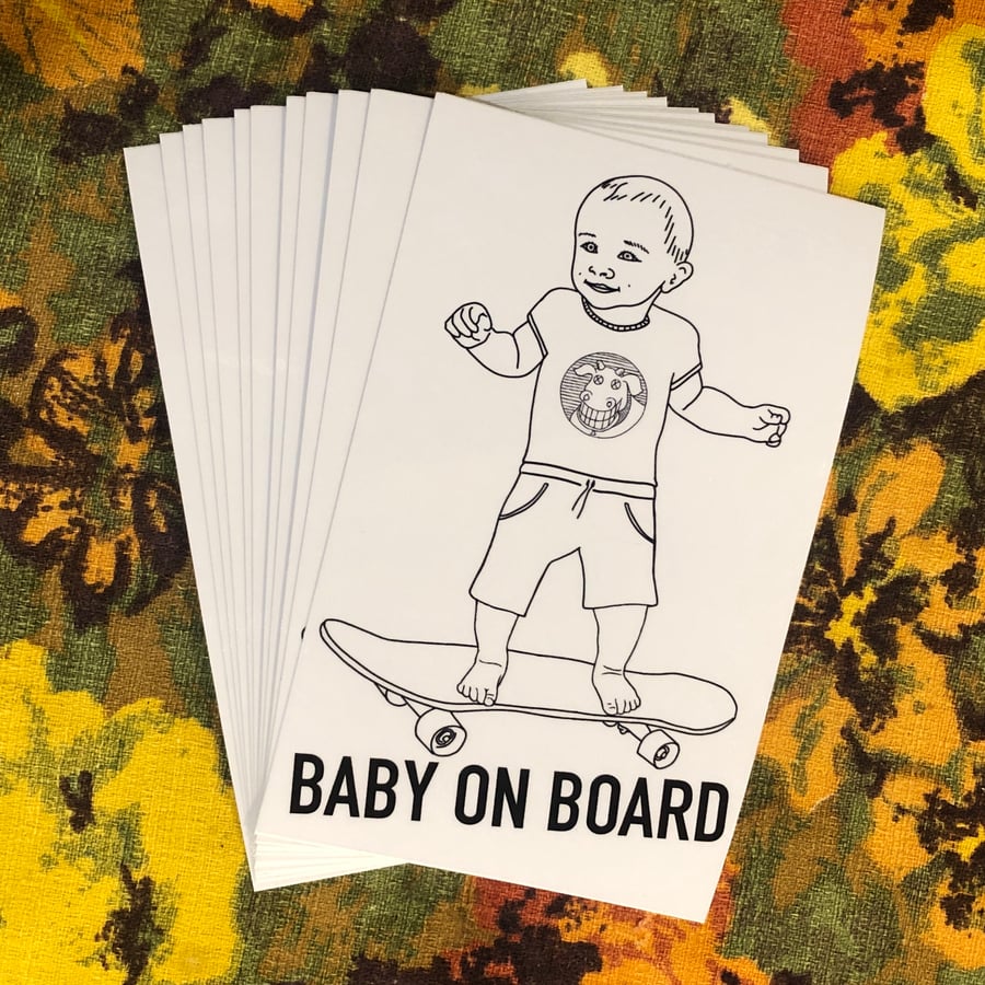 Image of Baby on Board Sticker 