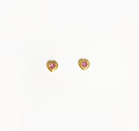 Image 3 of Diana Heart Stud Earring