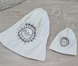 Image of NATASAstudio Eco friendly, sustainable cotton bag. Large. 