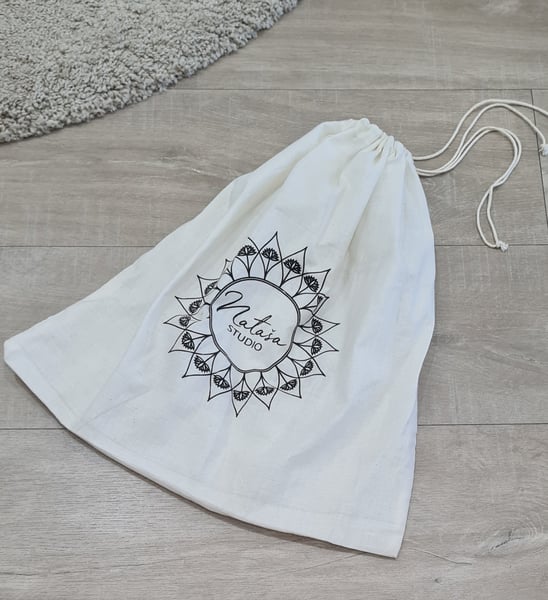 Image of NATASAstudio Eco friendly, sustainable cotton bag. Large. 