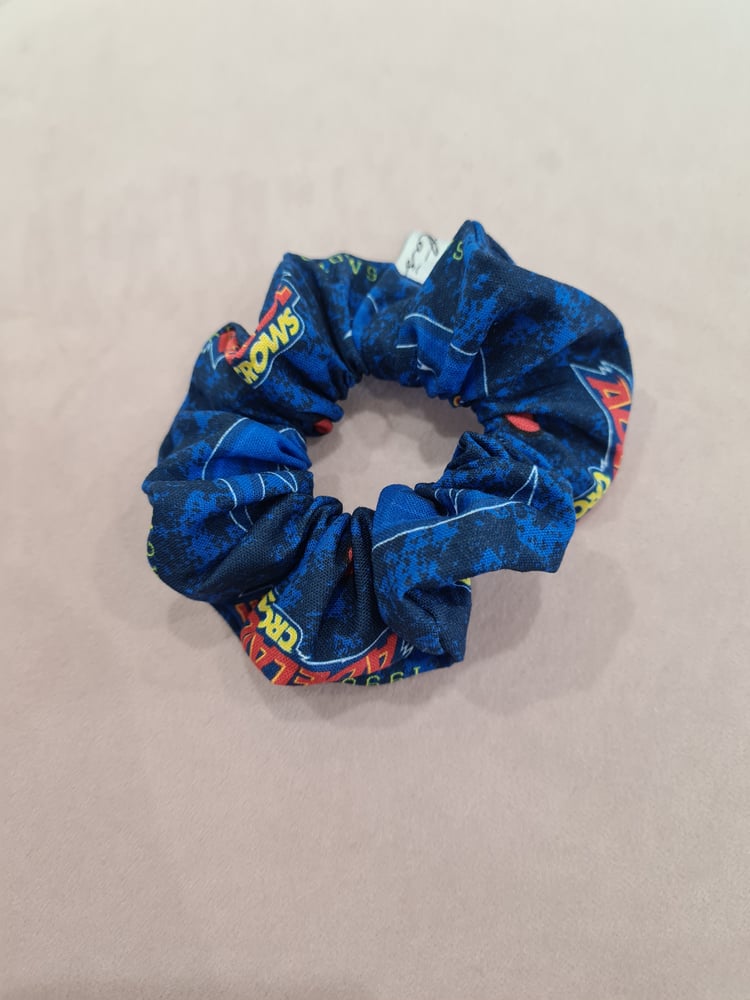 Image of AFL Adelaide Crows colour Hair scrunchie.
