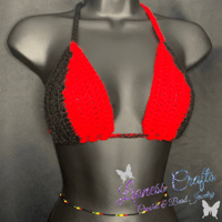Image 3 of Custom Two Tone String Bikini Top
