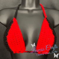 Image 2 of Custom Two Tone String Bikini Top