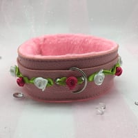 Rose white/Pink Flowered Collar 