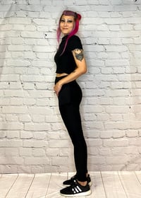 Image 3 of All Black Super Buttery Leggings with Pockets