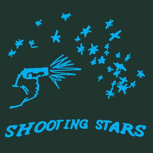"SHOOTING STARS" FOREST GREEN TEE