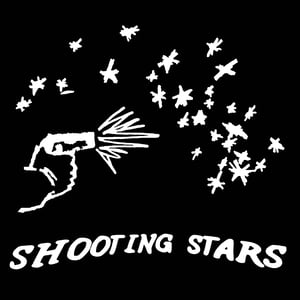 "SHOOTING STARS" BLACK TEE