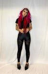 Swirl Lace Side Panel Leggings