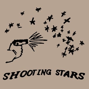"SHOOTING STARS" TAN / BLACK TEE