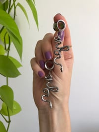 Image 4 of SNAKE EARRING DROPS OR STRETCHERS