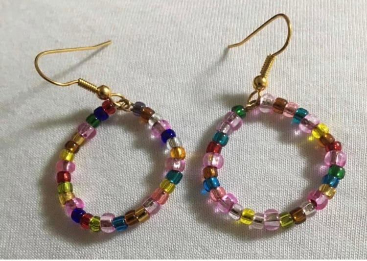 Image of When it rains look for rainbows earrings 