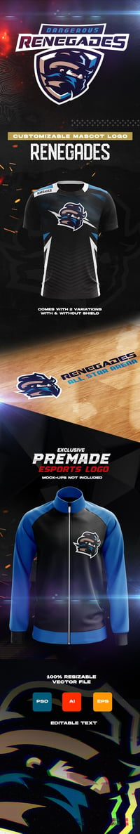 Renegades Mascot Logo [SOLD]