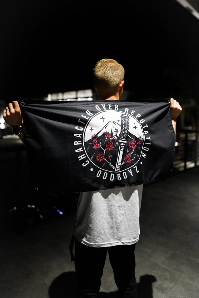 Character Over Reputation Garage Banner