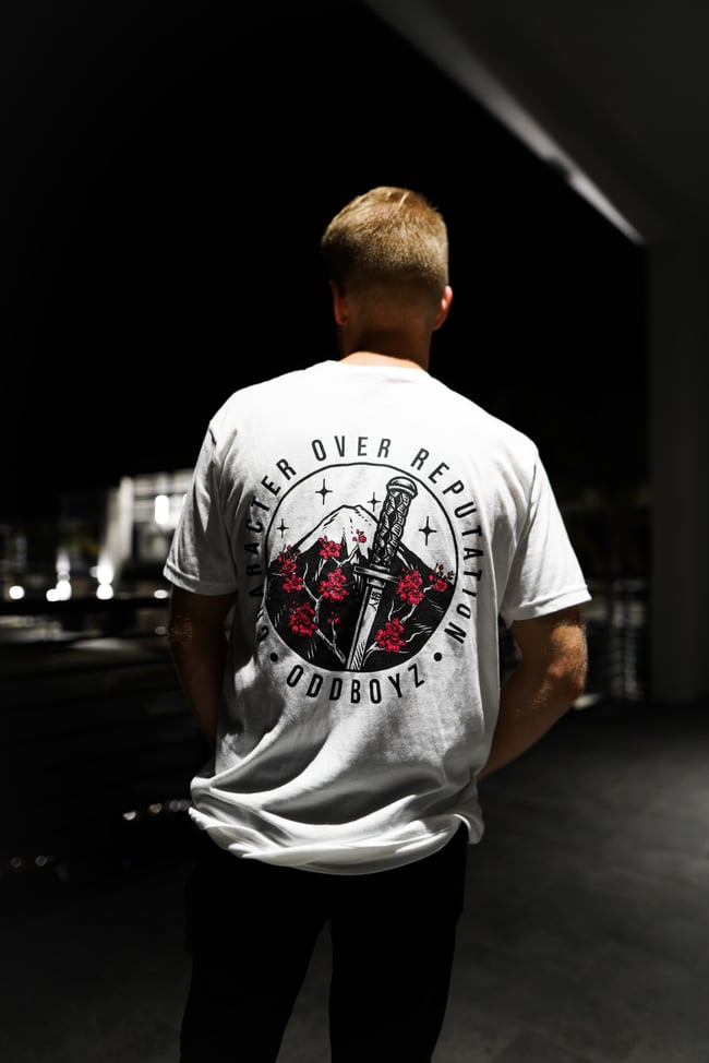 White Character Over Reputation Shirt