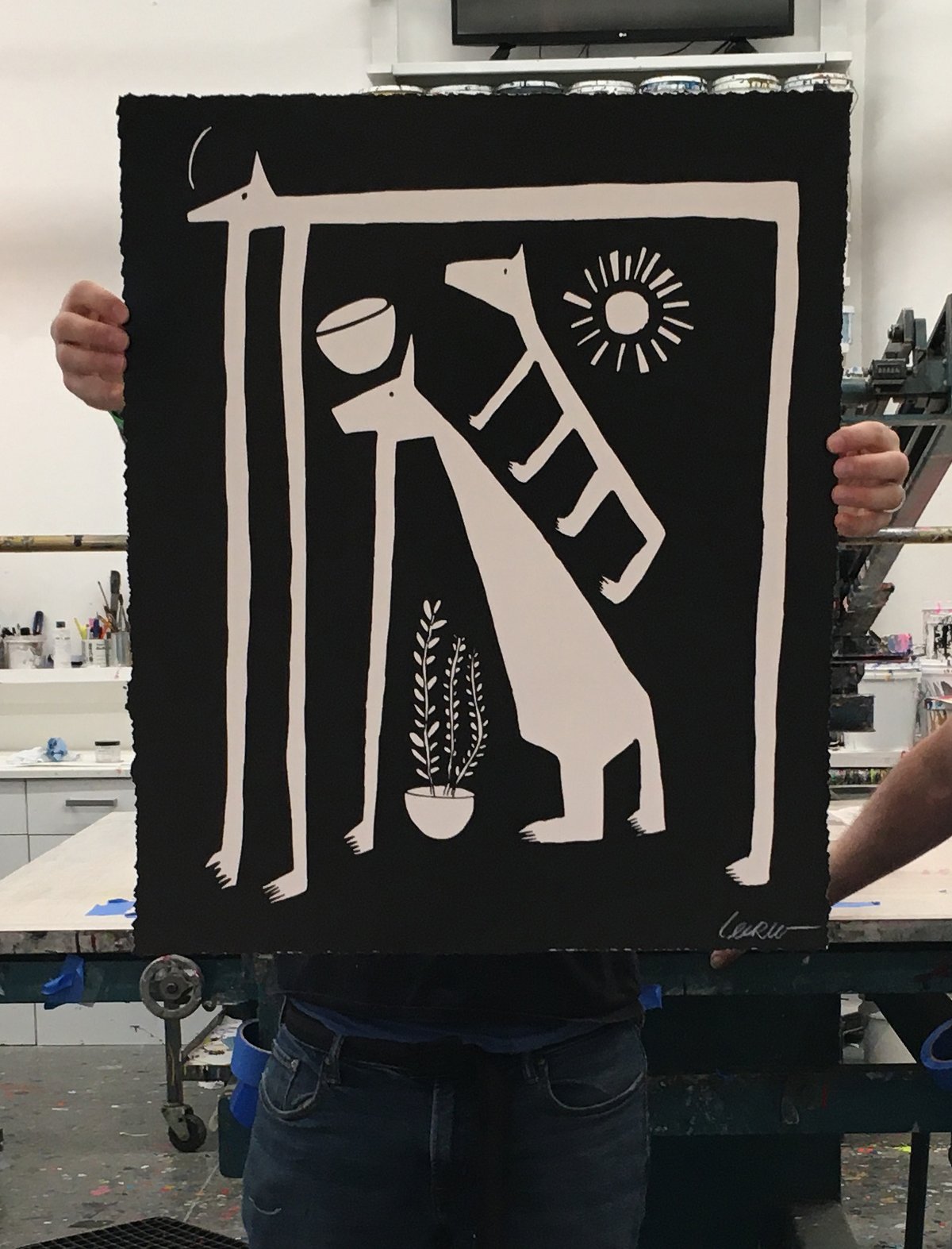 Image of "Protection" silk screen print