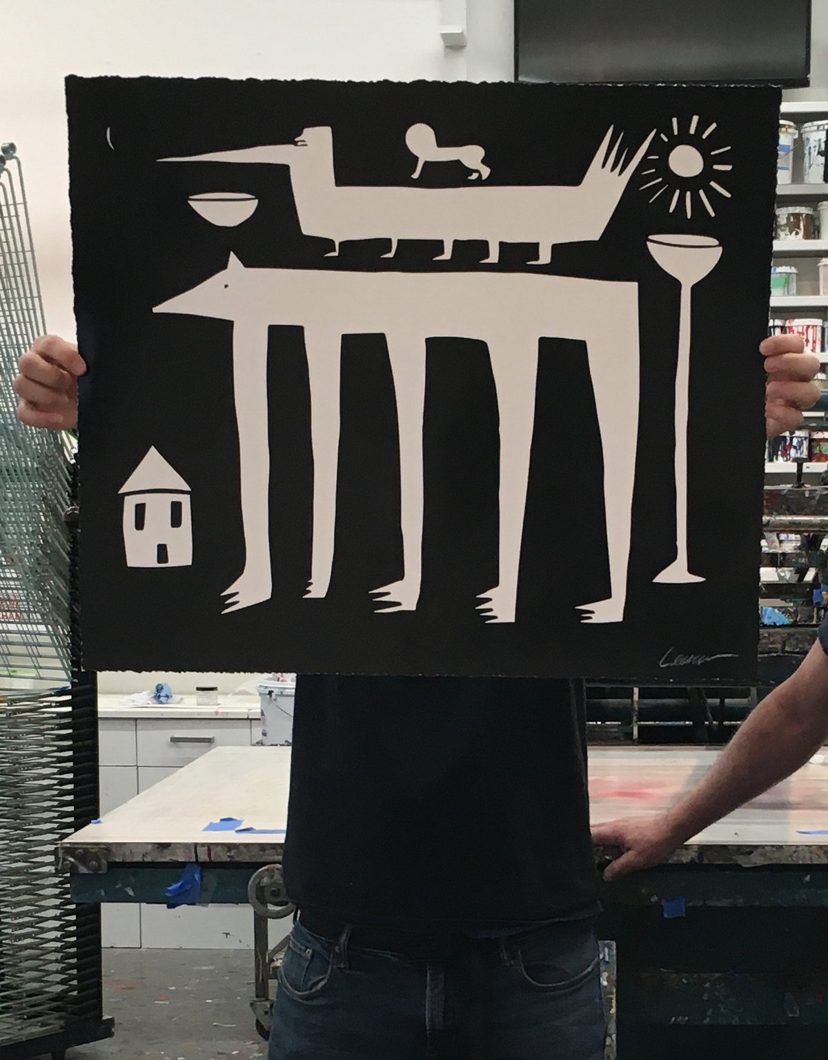 Image of "Lead" silk screen print 