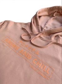 Image 2 of (W) Anime And Chill Cropped Hoodie 