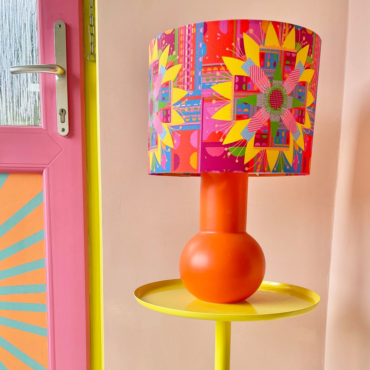 Image of NEW 'City Bloom Pink' Lampshade