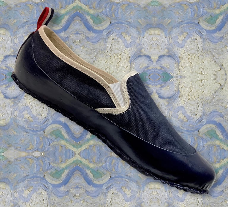 ALLX x Quarter416 marine slip on sneaker made in Romania Image 3