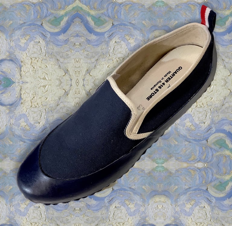 ALLX x Quarter416 marine slip on sneaker made in Romania Image 4