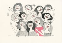 One Dozen Revolted Ladies • Riso print