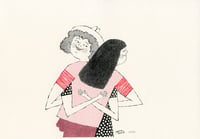 A Hug From a Friend • Riso print