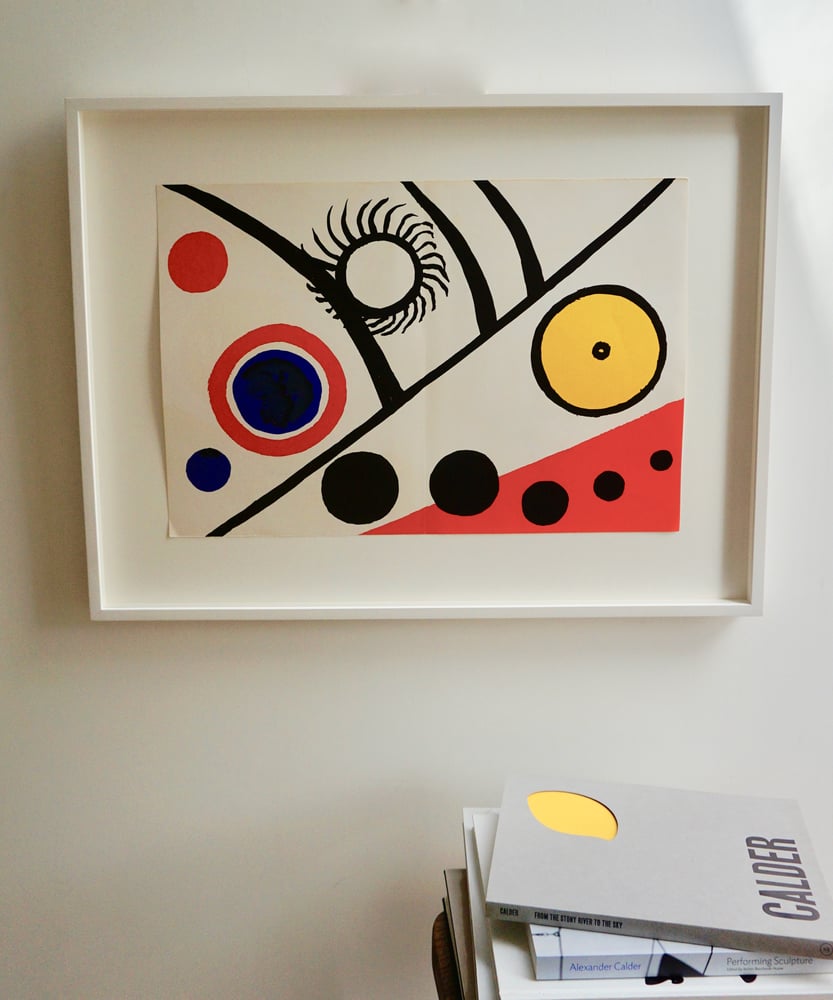 Image of alexander calder / landscape with blue and yellow / 23/019 (dlm221)