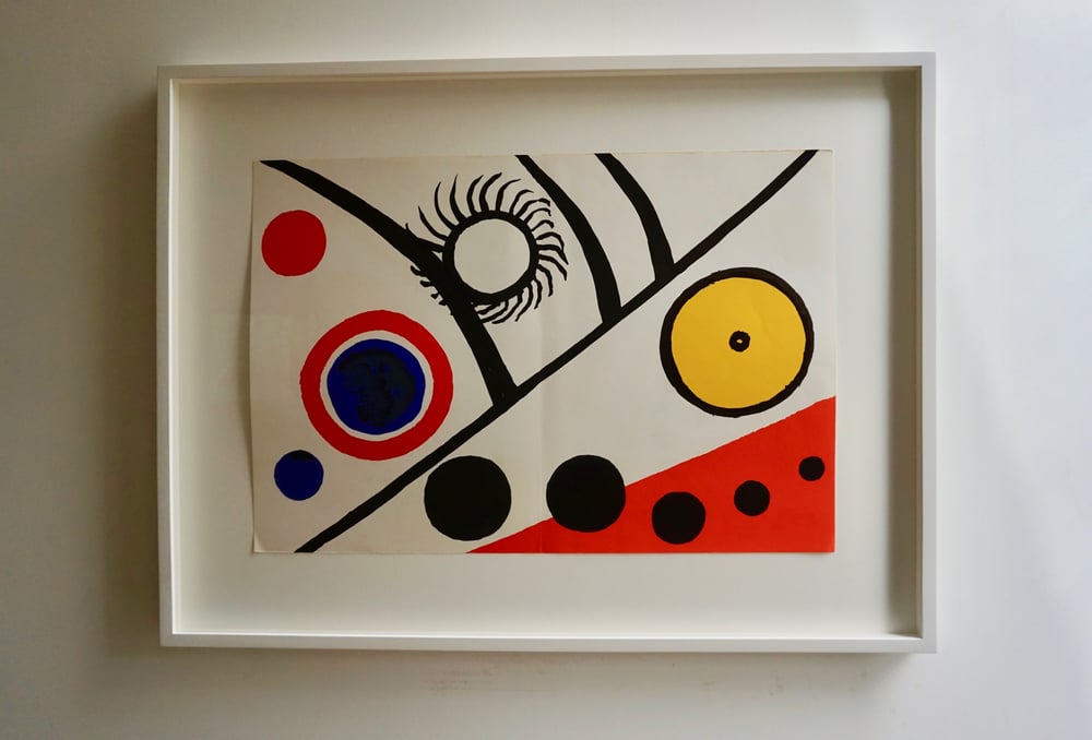 Image of alexander calder / landscape with blue and yellow / 23/019 (dlm221)