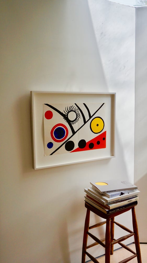 Image of alexander calder / landscape with blue and yellow / 23/019 (dlm221)